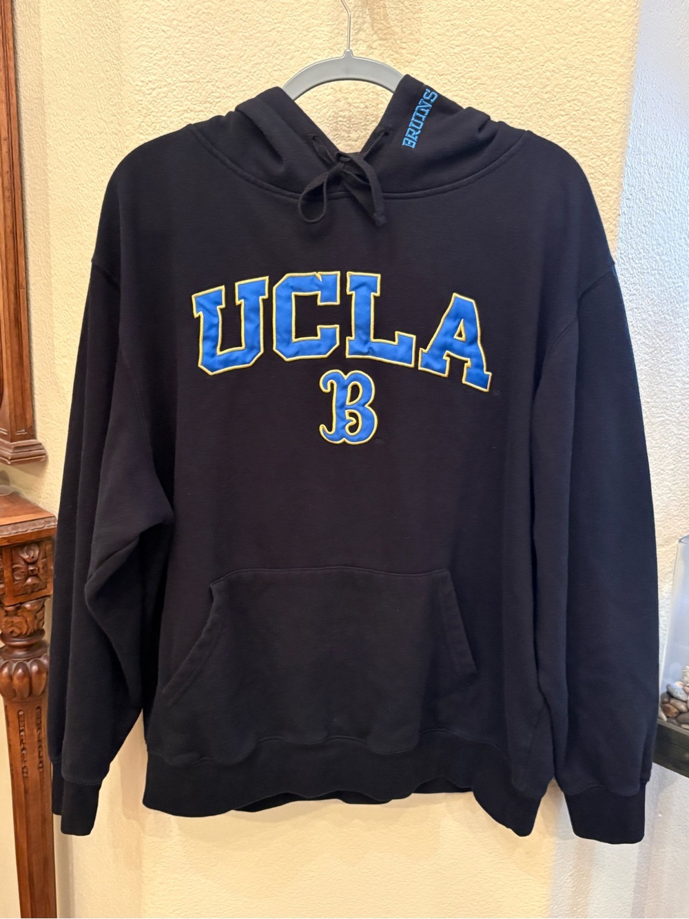 Colosseum Men Black UCLA Bruins Hoodie Sweatshirt Size XXL
